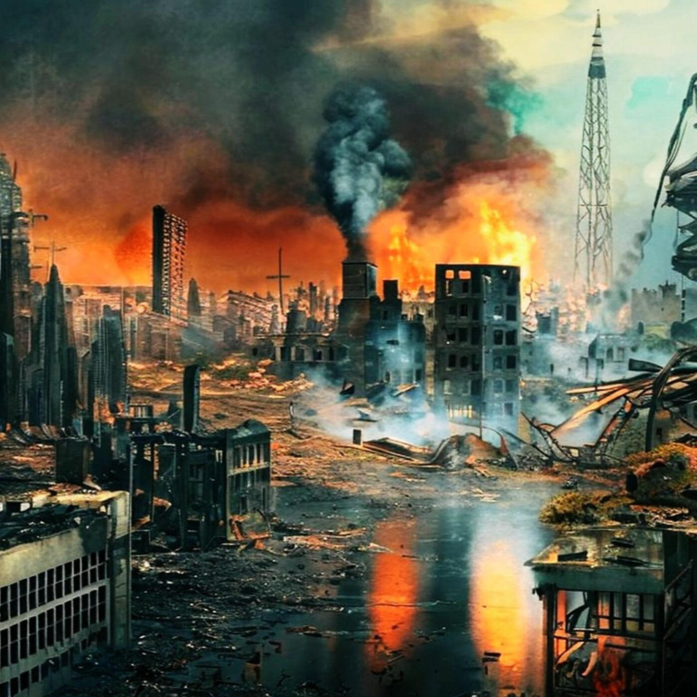 End of the World – Work in progress End of the World EP by Kris Townsent – dystopian cinematic electronic project blending orchestral drama with electronic intensity