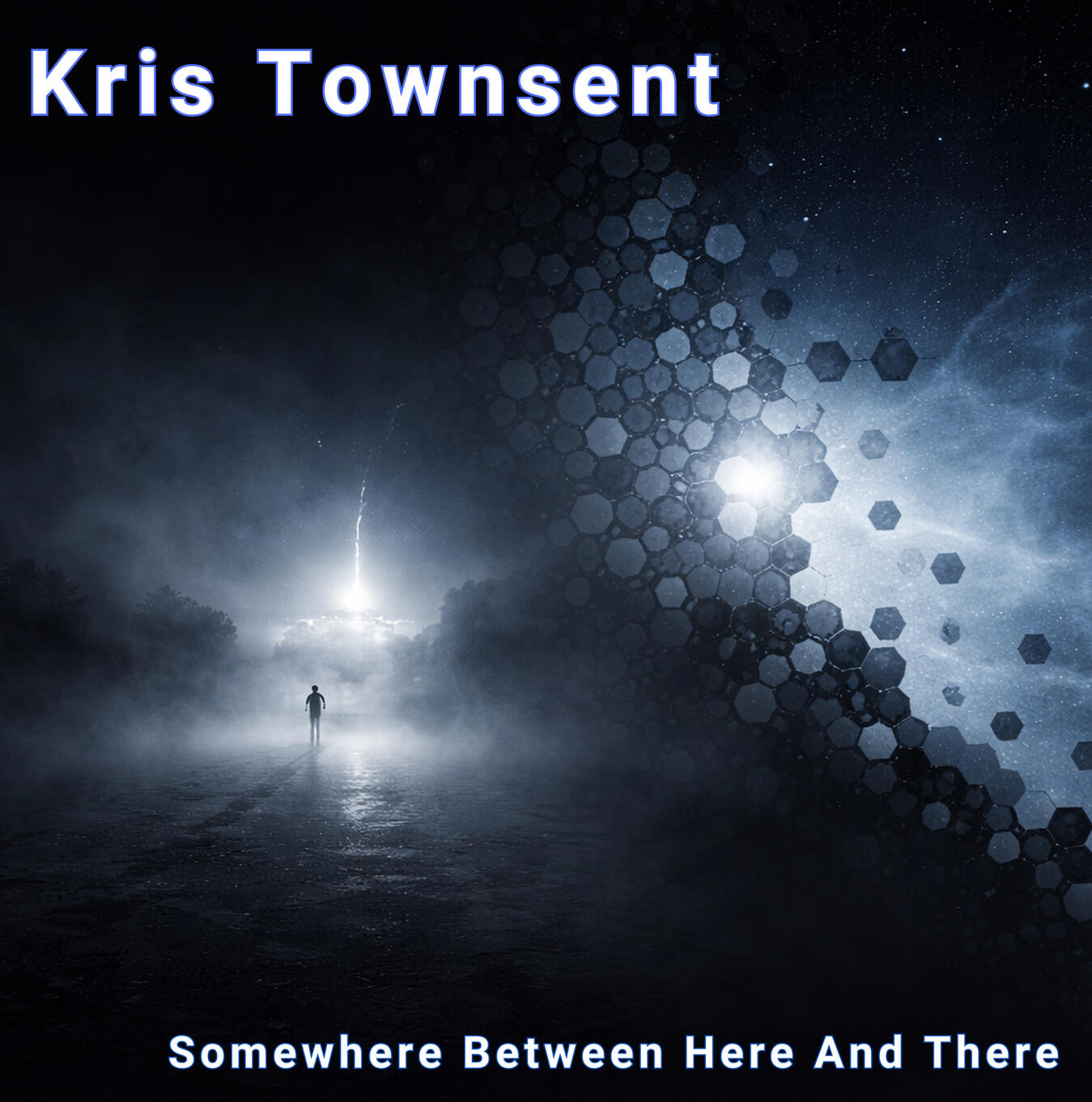 Kris Townsent – Somewhere Between Here And There | 2026 Cinematic Ambient Single Cover Artwork Cover artwork for Somewhere Between Here And There by Kris Townsent